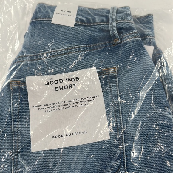 Good American Indigo433 Good 90s Shorts 0 - Picture 10 of 13